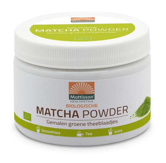 Mattisson Matcha powder poeder green tea bio (125 Gram)