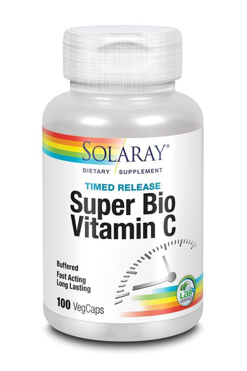 Solaray Vitamine C 500mg time release (100 Vegetarische capsules)