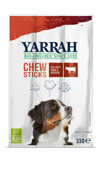 Yarrah Hond kauwstaafjes bio (33 Gram)