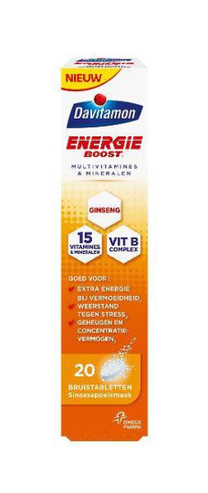 Davitamon Energie boost ginseng (20 Bruistabletten)