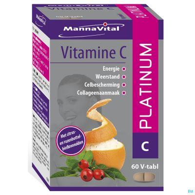 MannaVital Vitamine C Platinum | 60 tabletten