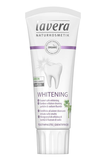 Lavera Tandpasta/toothpaste whitening bio EN-IT (75 Milliliter)