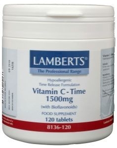 Time Release Vitamin C 1500 mg with Bioflavonoids and Rose Hips