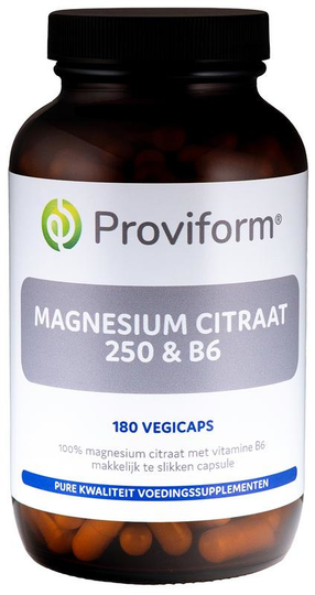 Proviform Magnesium citraat 250 & B6 (180 Vegetarische capsules)