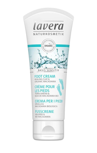 Lavera Basis Sensitiv voetcreme/creme pieds EN-FR-IT-DE (75 Milliliter)