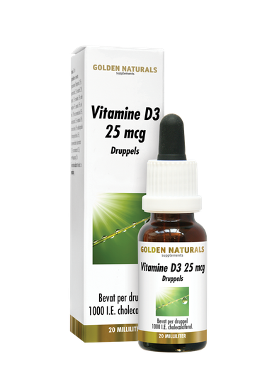 Golden Naturals Vitamine D3 25 mcg druppels