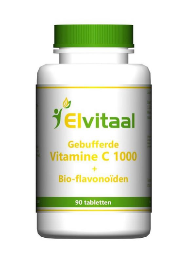 Elvitaal/elvitum Gebufferde vitamine C 1000mg (90 Tabletten)