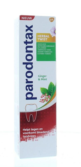 Parodontax Tandpasta herbal twist (75 Milliliter)