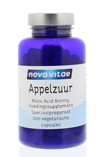 Nova Vitae Appelzuur malic acid 800 mg (100 Capsules)