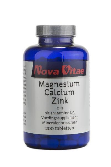 Nova Vitae Magnesium calcium 2:1 zink D3 (200 Tabletten)