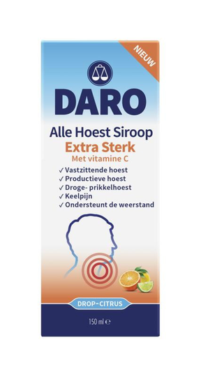 Daro Alle hoest siroop extra sterk met vitamine C (150 Milliliter)
