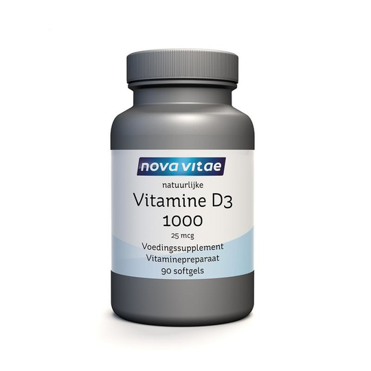 Nova Vitae Vitamine D3 1000/25mcg (90 Softgels)