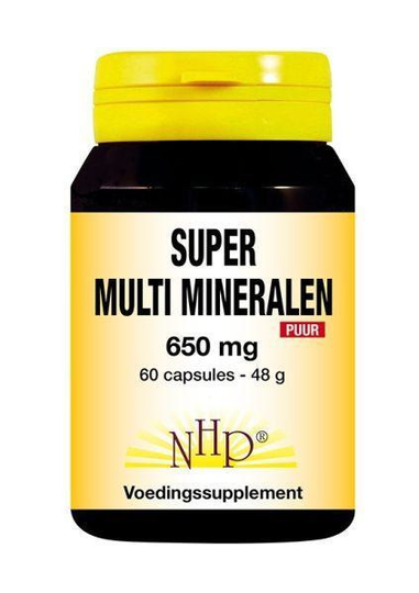 NHP Super multi mineralen 650 mg puur (60 Capsules)