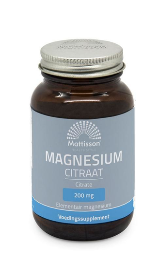 Mattisson Magnesium citraat 200mg (60 Tabletten)