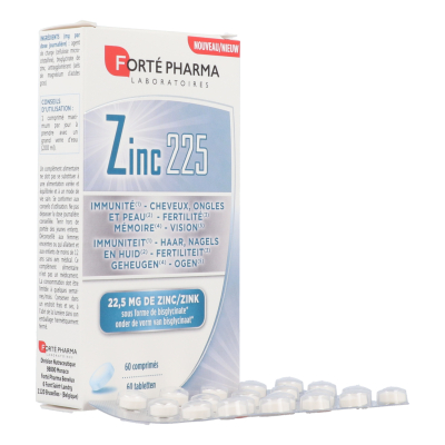 Forté Pharma Zinc 225 | 60 tabletten