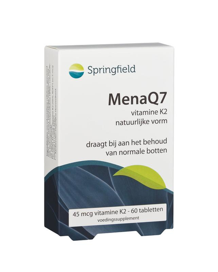 Springfield MenaQ7 vitamine K2 45 mcg (60 Tabletten)