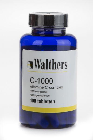 Walthers Vitamine C 1000 mg bioflav/rozenbottel (100 Tabletten)