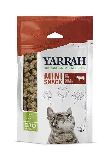 Yarrah Mini snack voor katten bio (50 Gram)
