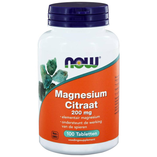 NOW Foods Magnesium Citraat 200 mg