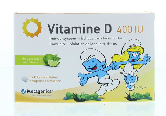 Metagenics Vitamine D 400IU smurfen (168 Kauwtabletten)