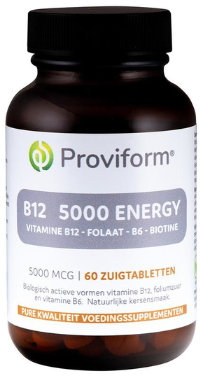 Proviform Vitamine B12 5000mcg energy (60 Zuigtabletten)