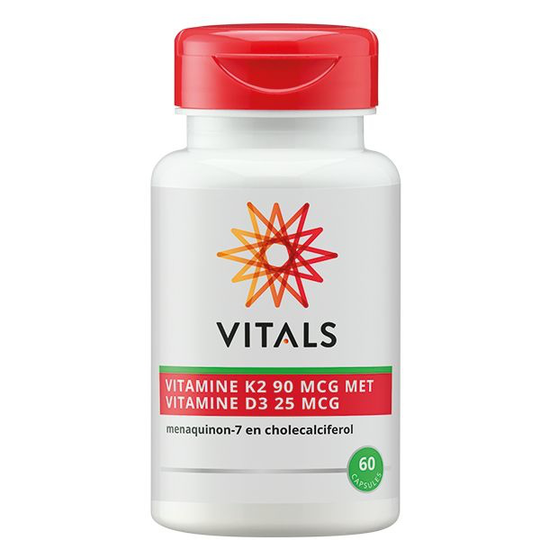 Vitals Vitamine K2 + D3 (60 Capsules)
