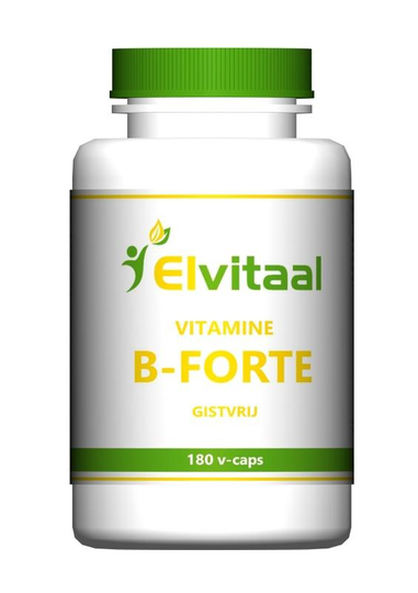 Elvitaal/elvitum Vitamine B-forte gistvrij (180 Vegetarische capsules)