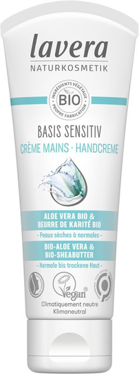 Lavera Basis Sensitiv handcreme/creme mains bio FR-DE (75 Milliliter)