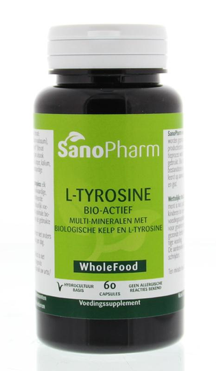 Sanopharm L-Tyrosine plus wholefood (60 Capsules)