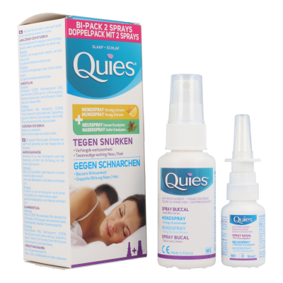 Quies Bi-Pack tegen Snurken | 15 + 70 ml