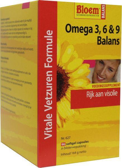 Bloem Omega 3 6 & 9 balans (96 Softgels)