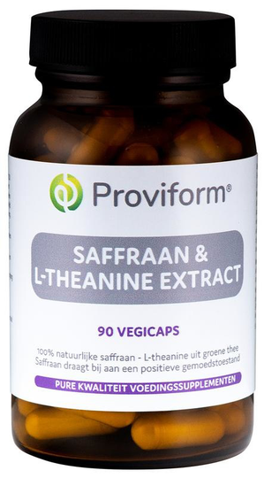 Proviform Saffraan 30mg active & theanine extract (90 Vegetarische capsules)