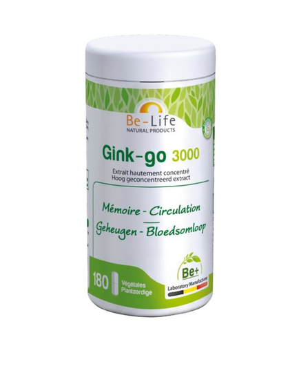 Be-Life Gink-go 3000 bio (180 Softgels)