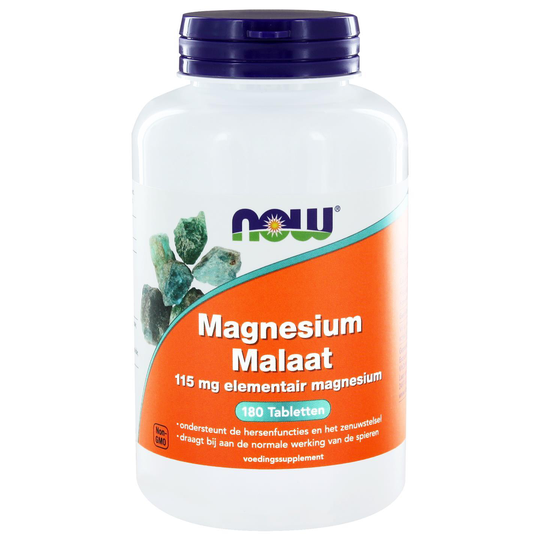 Magnesium Malaat 150 mg (180 tabs) - NOW Foods