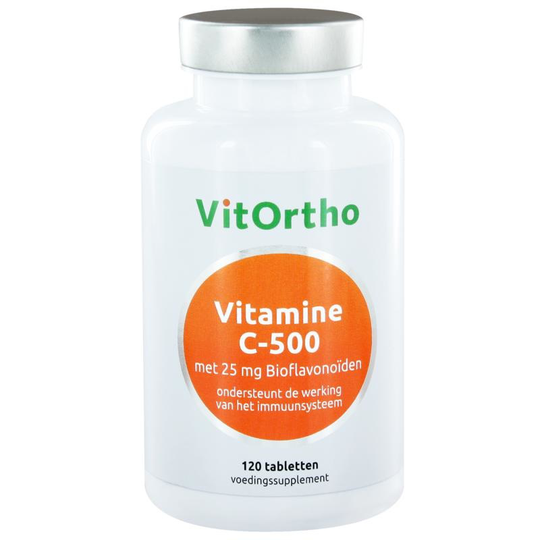 VitOrtho Vitamine C-500 met 25 mg bioflavonoiden (120 tab)