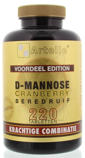 Artelle D-Mannose cranberry berendruif (220 Tabletten)