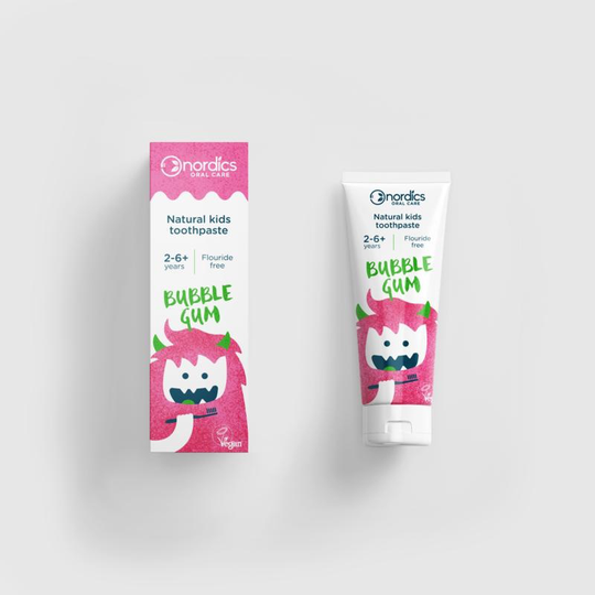 Nordics Tandpasta kind bubble gum vegan (50 Milliliter)