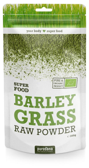 Purasana Gerstegras poeder/poudre herbe d'orge vegan bio (200 Gram)