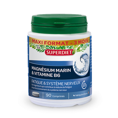 Superdiet Zeemagnesium Vitamine B6 | 90 tabletten