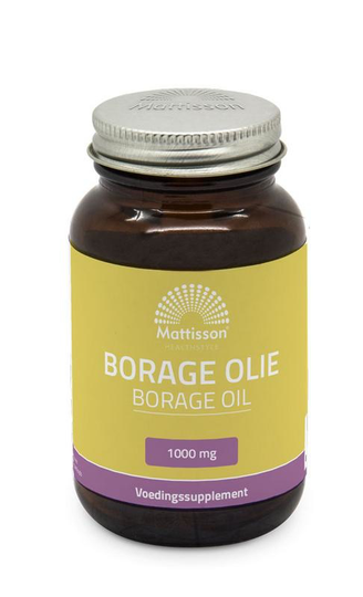 Mattisson Borage olie met vitamine E & GLA 1000mg (60 Capsules)