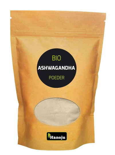 Hanoju Ashwagandha organic poeder (500 Gram)