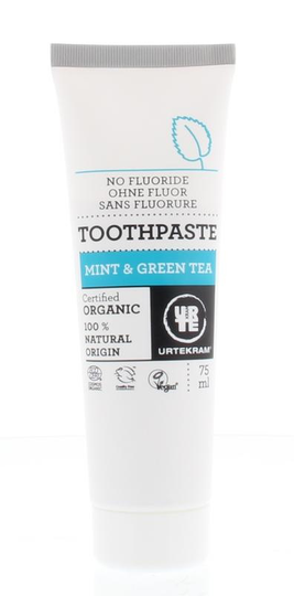 Urtekram Tandpasta munt/groene thee (75 Milliliter)