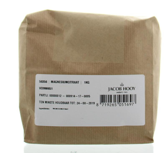 Jacob Hooy Magnesiumcitraat poeder (1 Kilogram)