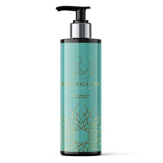 Bodygliss Silky soft massageolie cool mint (150 Milliliter)