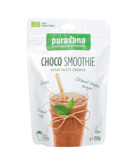 Purasana Choco smoothie shake vegan bio (150 Gram)
