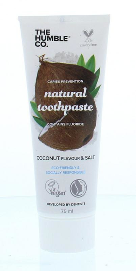 The Humble Co Tandpasta coconut salt (75 Milliliter)