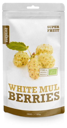Purasana Witte moerbeien/mures blanches vegan bio (200 Gram)