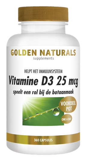 Golden Naturals Vitamine D3 25 mcg