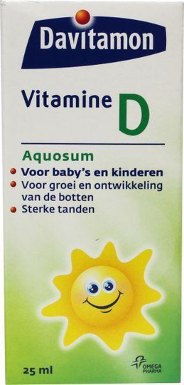 Davitamon Vitamine D aquosum druppels (25 Milliliter)
