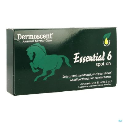 Dermoscent Essential 6 Spot-On Paard | 4 x 30 ml